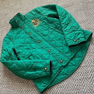 Ralph Lauren Sport Womens S Green Quilted Jacket